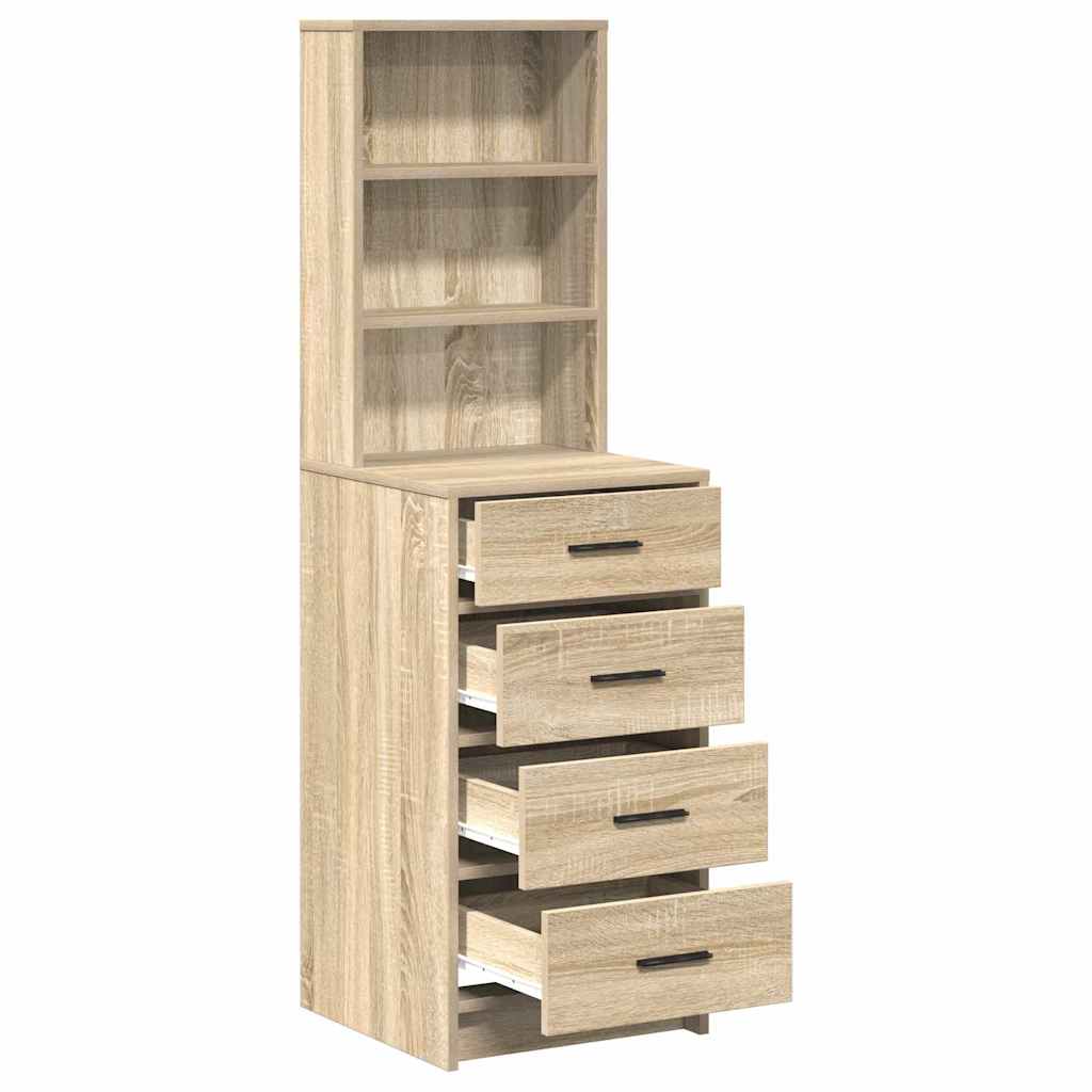 Highboard Sonoma-eg 40 x 41 x 135 cm Konstrueret træ