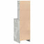 Highboard med skuffe Betongrå 40 x 41 x 135 cm Konstrueret træ