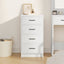 Sideboard Hvid 40 x 41 x 75 cm Konstrueret træ