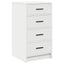 Sideboard Hvid 40 x 41 x 75 cm Konstrueret træ