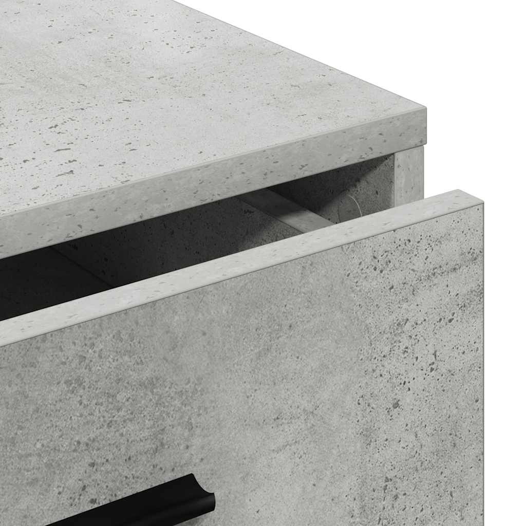 Sideboard Betongrå 40 x 41 x 75 cm Konstrueret træ