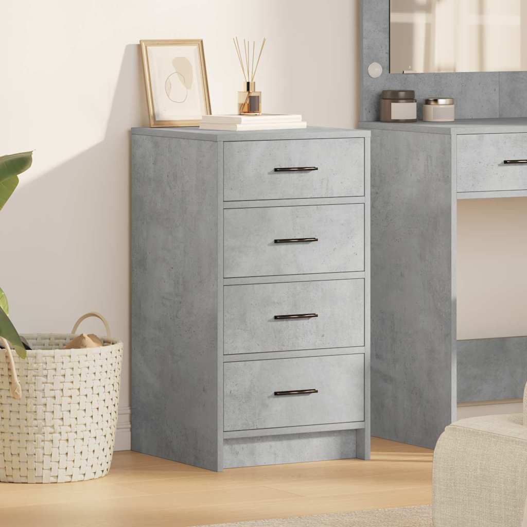 Sideboard Betongrå 40 x 41 x 75 cm Konstrueret træ