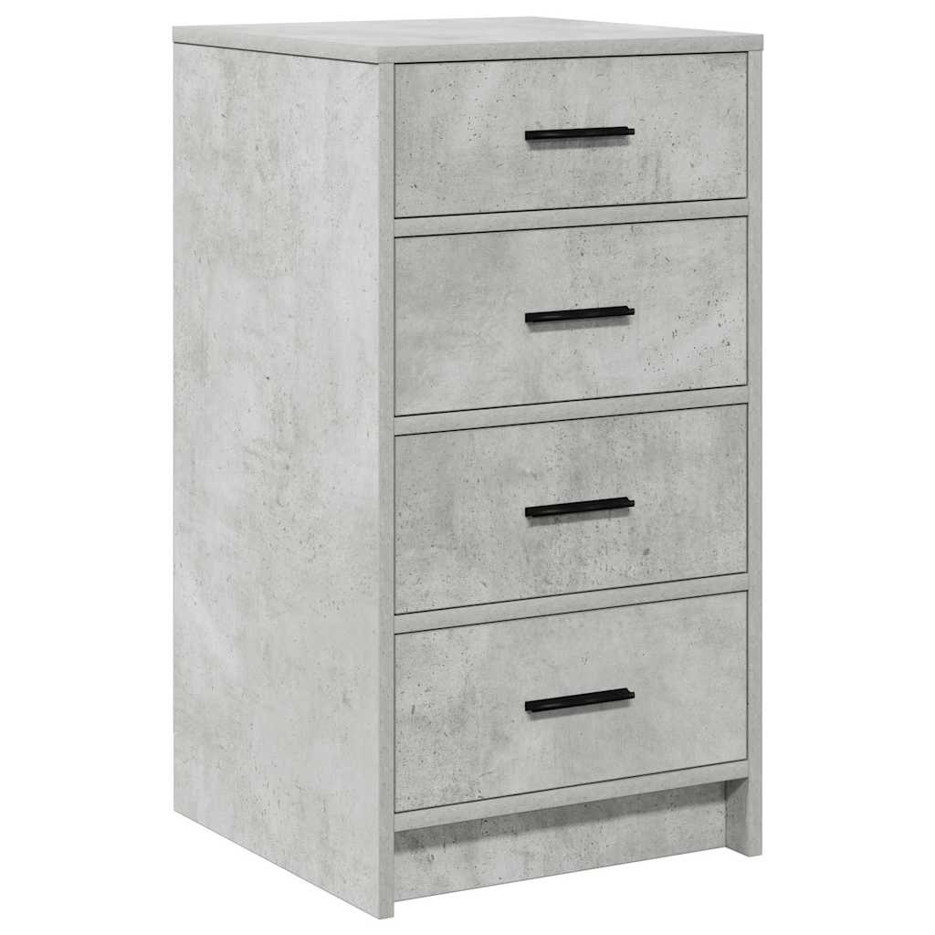 Sideboard Betongrå 40 x 41 x 75 cm Konstrueret træ