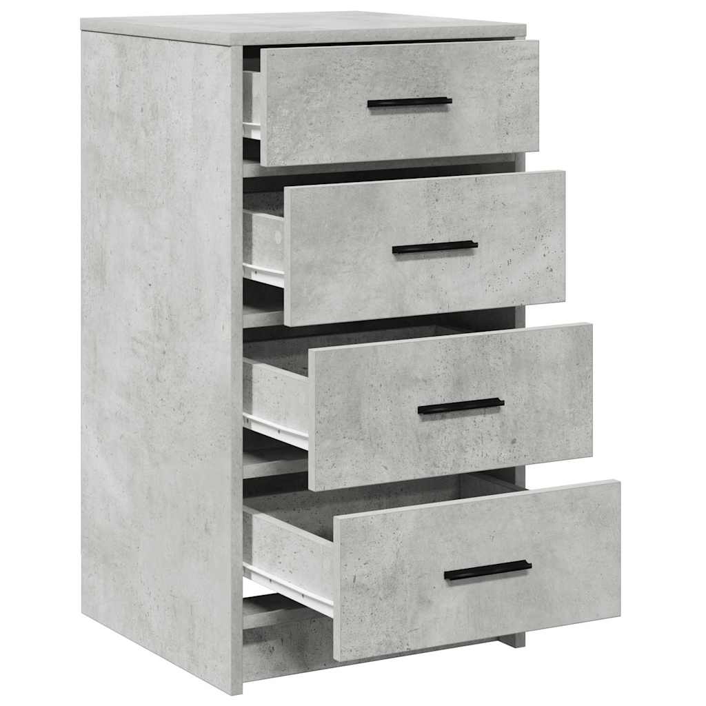 Sideboard Betongrå 40 x 41 x 75 cm Konstrueret træ