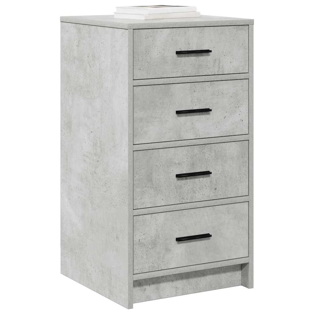 Sideboard Betongrå 40 x 41 x 75 cm Konstrueret træ