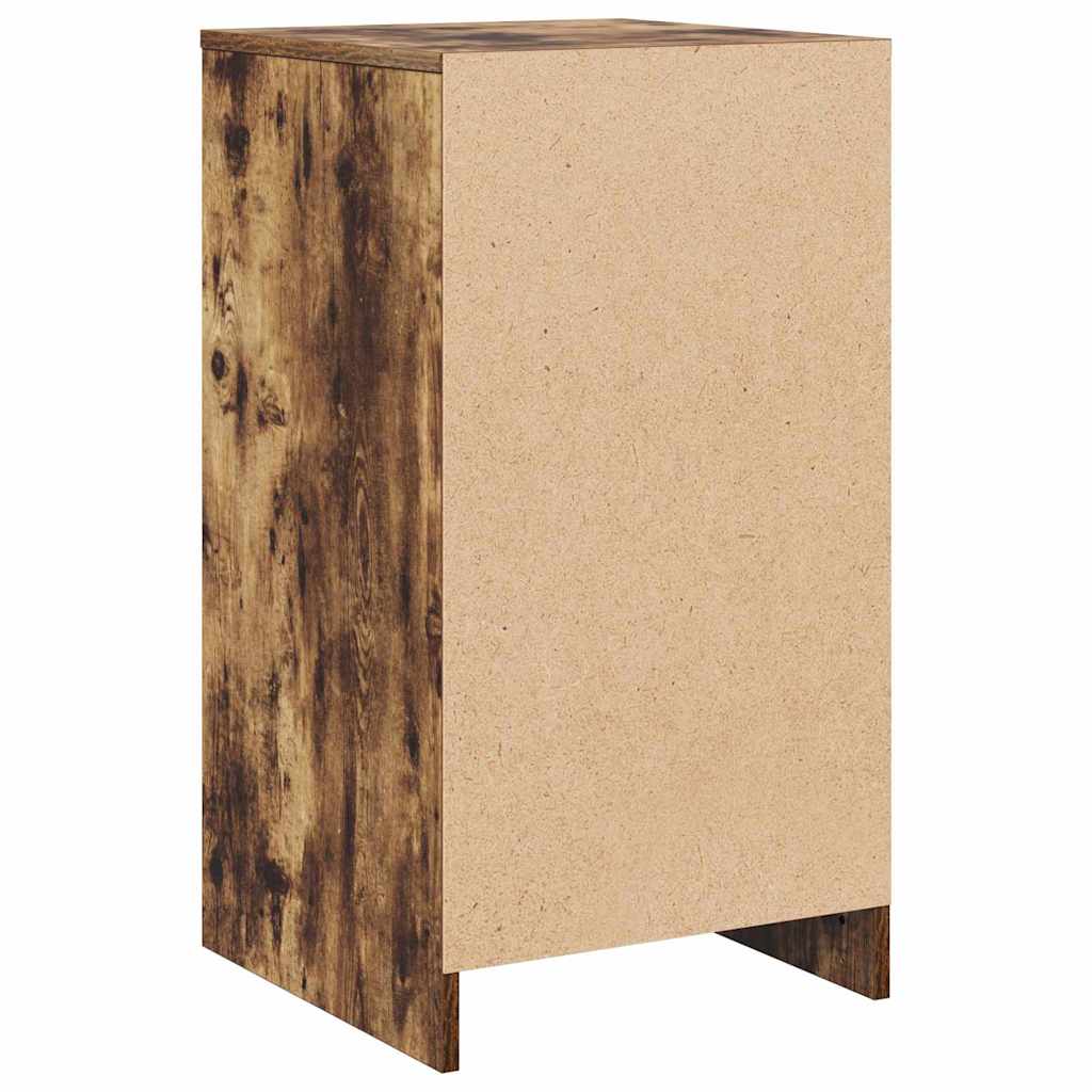 Sideboard med skuffe Røget eg 40 x 41 x 75 cm Konstrueret træ