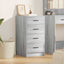 Sideboard Grå sonoma-eg 40 x 41 x 75 cm Konstrueret træ