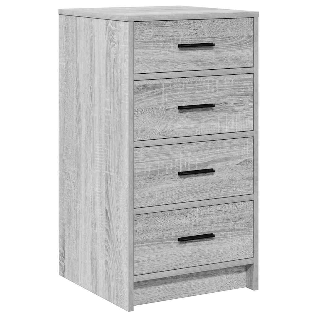 Sideboard Grå sonoma-eg 40 x 41 x 75 cm Konstrueret træ