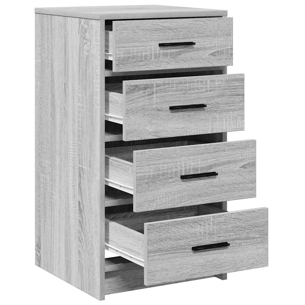 Sideboard Grå sonoma-eg 40 x 41 x 75 cm Konstrueret træ