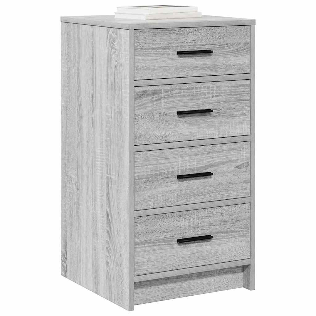 Sideboard Grå sonoma-eg 40 x 41 x 75 cm Konstrueret træ