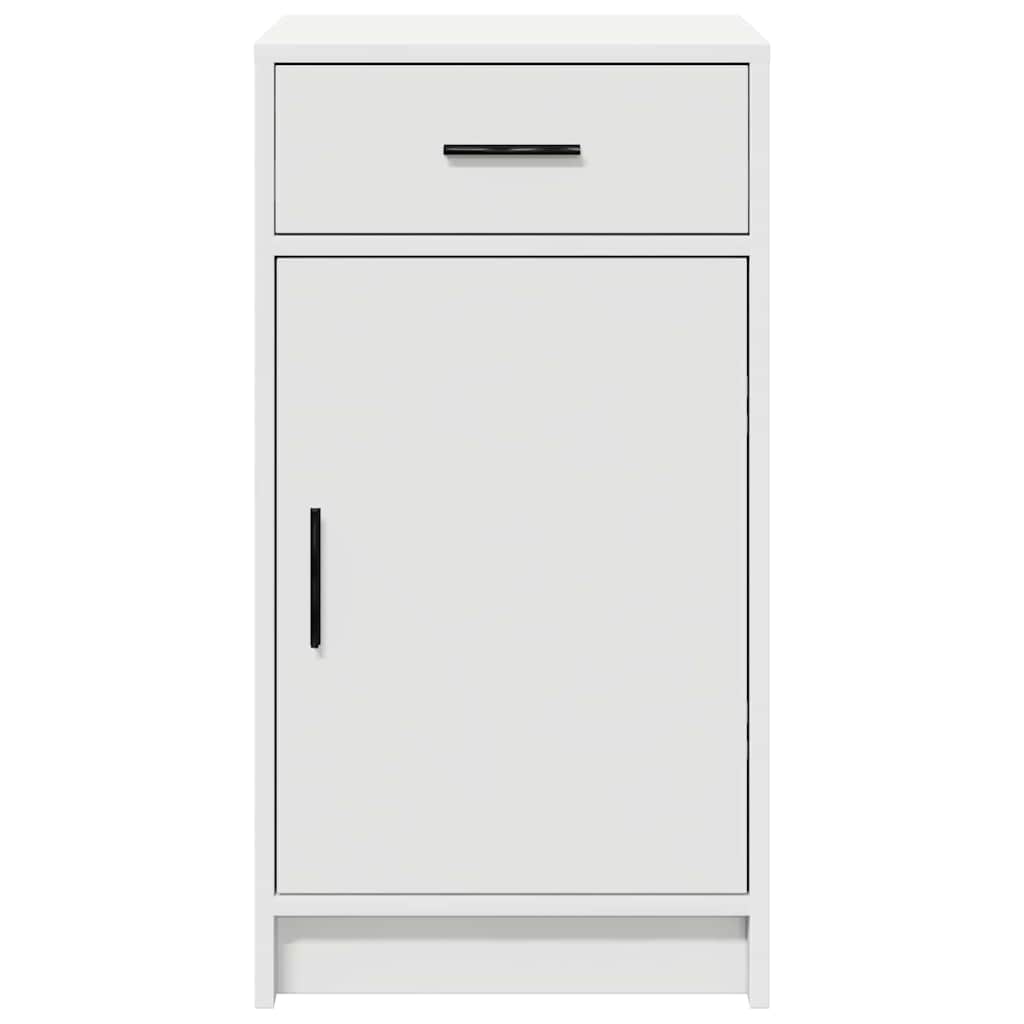 Sideboard med skuffe Hvid 40 x 40.5 x 75 cm Konstrueret træ