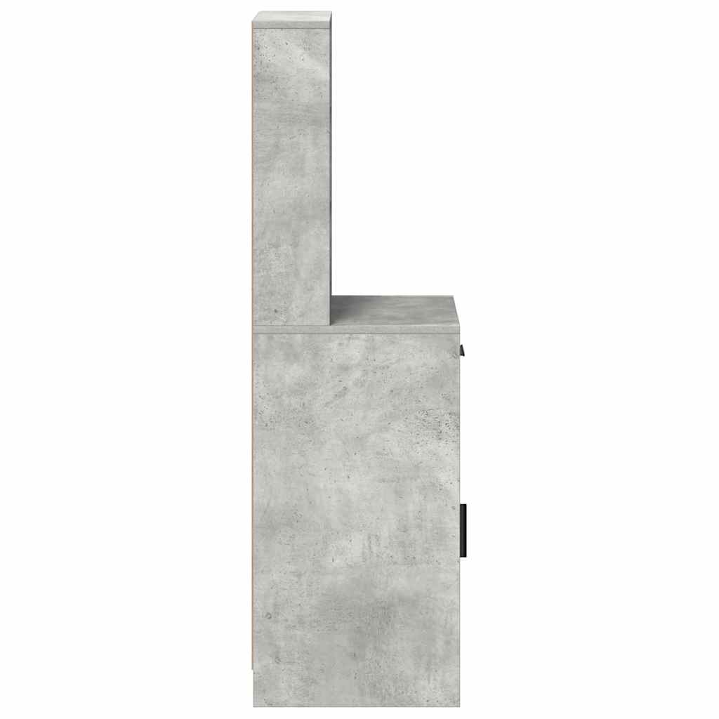 Highboard Beton Grå 40 x 40,5 x 135 cm Konstrueret træ