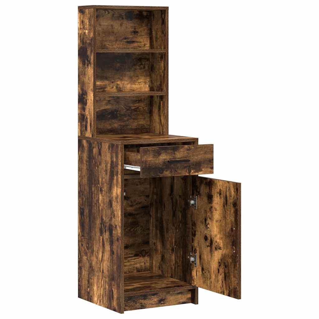 Highboard Røget eg 40 x 40,5 x 135 cm Konstrueret træ