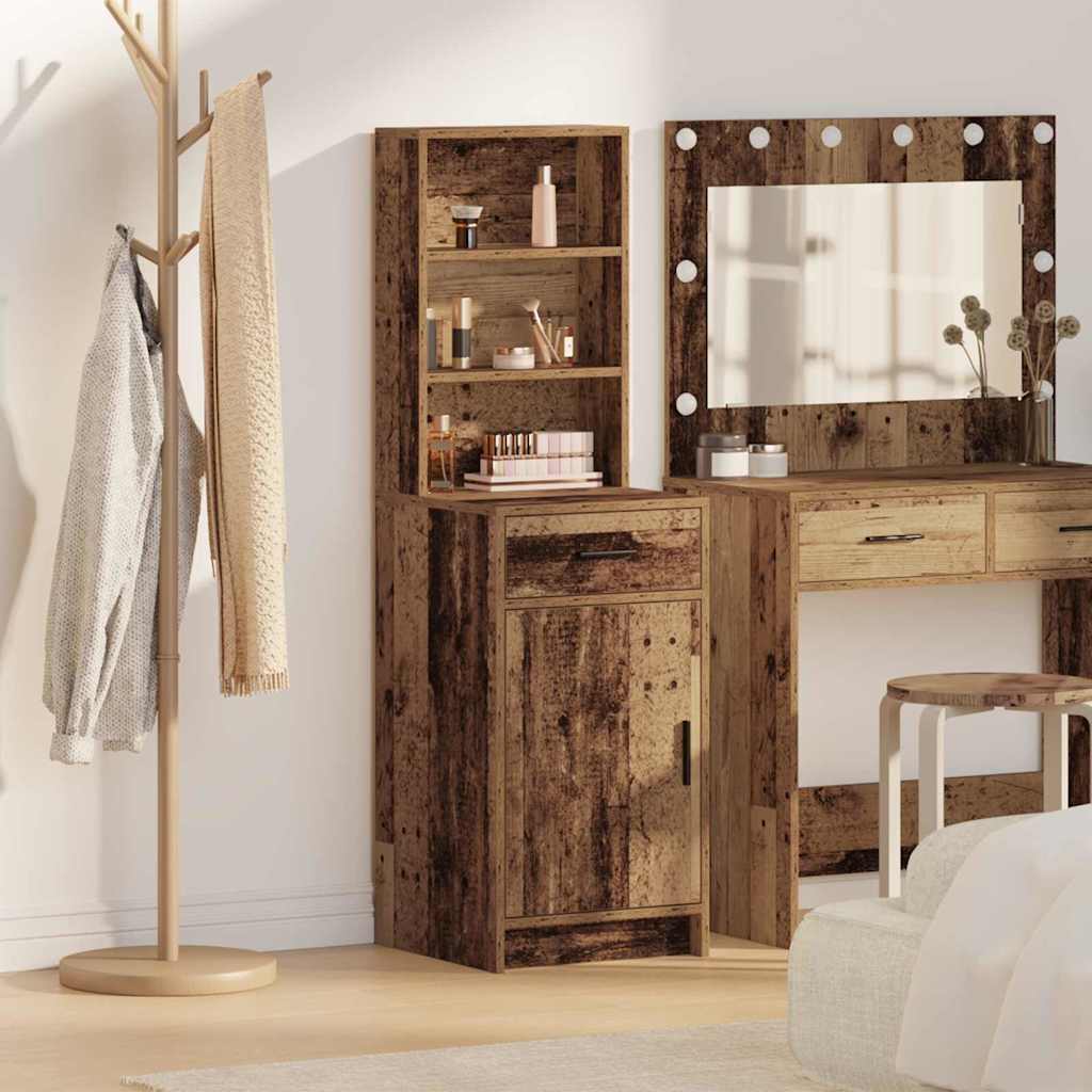 Highboard Gammelt træ 40 x 40,5 x 135 cm Konstrueret træ