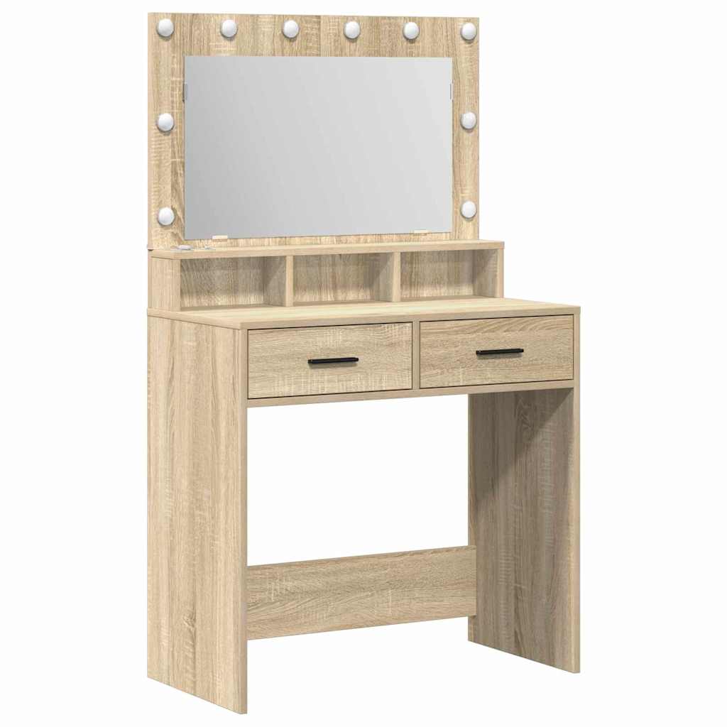 Klædeskab med skuffe Sonoma eg 79 x 41 x 135 cm Konstrueret træ