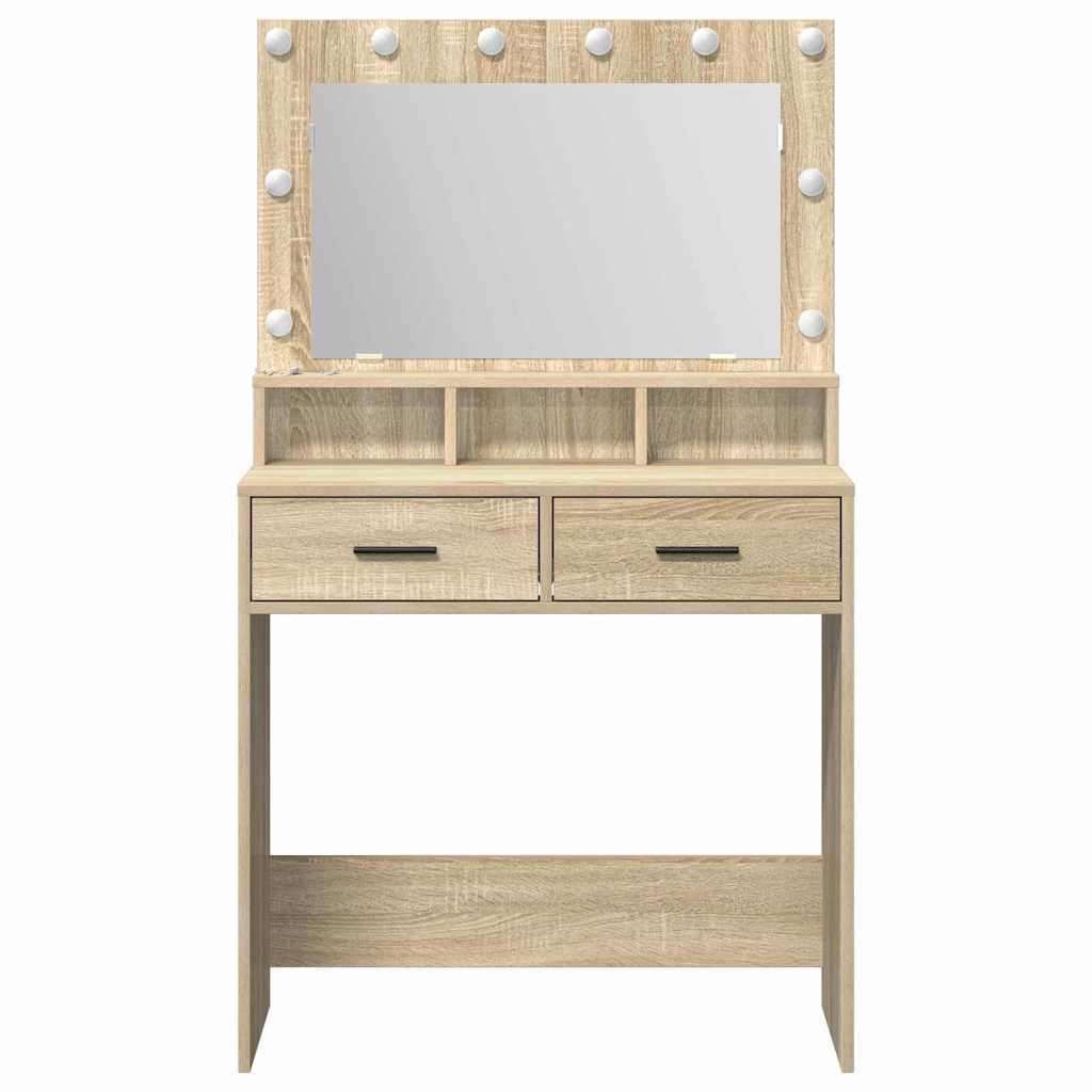 Klædeskab med skuffe Sonoma eg 79 x 41 x 135 cm Konstrueret træ