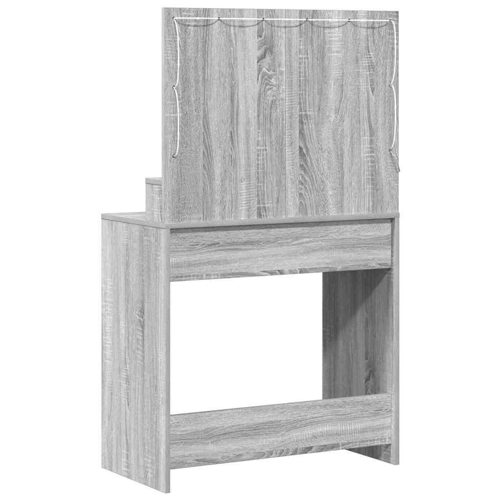 Klædeskab med hylde Grå Sonoma 79 x 41 x 135 cm Konstrueret træ