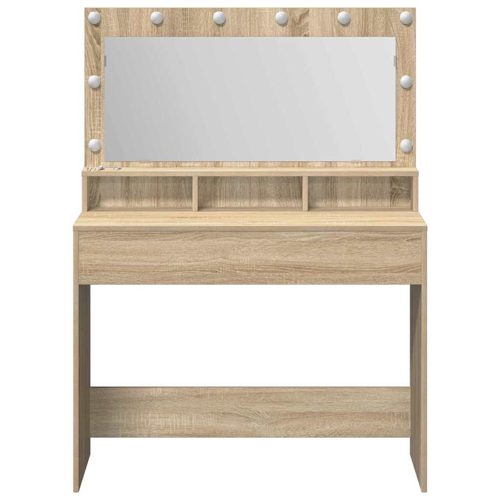 Klædeskab med hylde Sonoma eg 100 x 41 x 135 cm Konstrueret træ