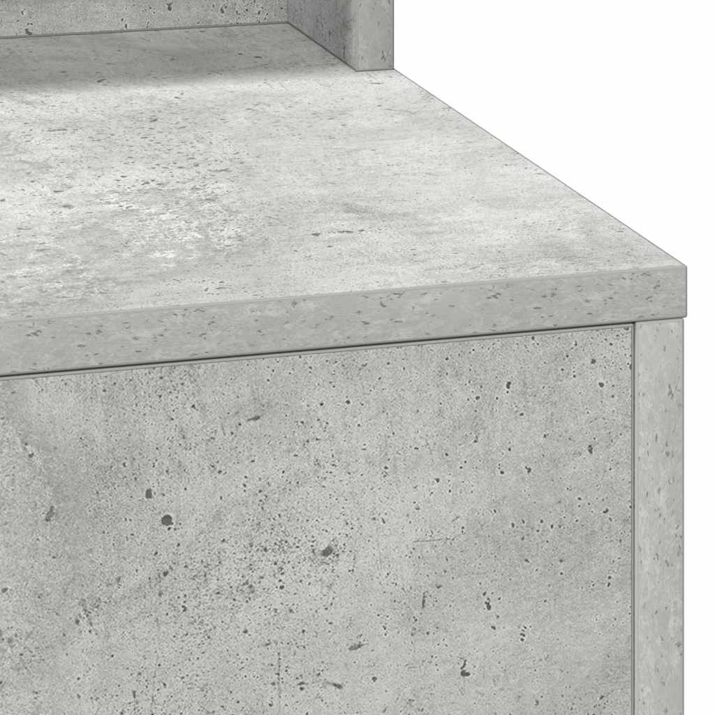 Klædeskab med hylde Beton Grå 100 x 41 x 135 cm Konstrueret træ