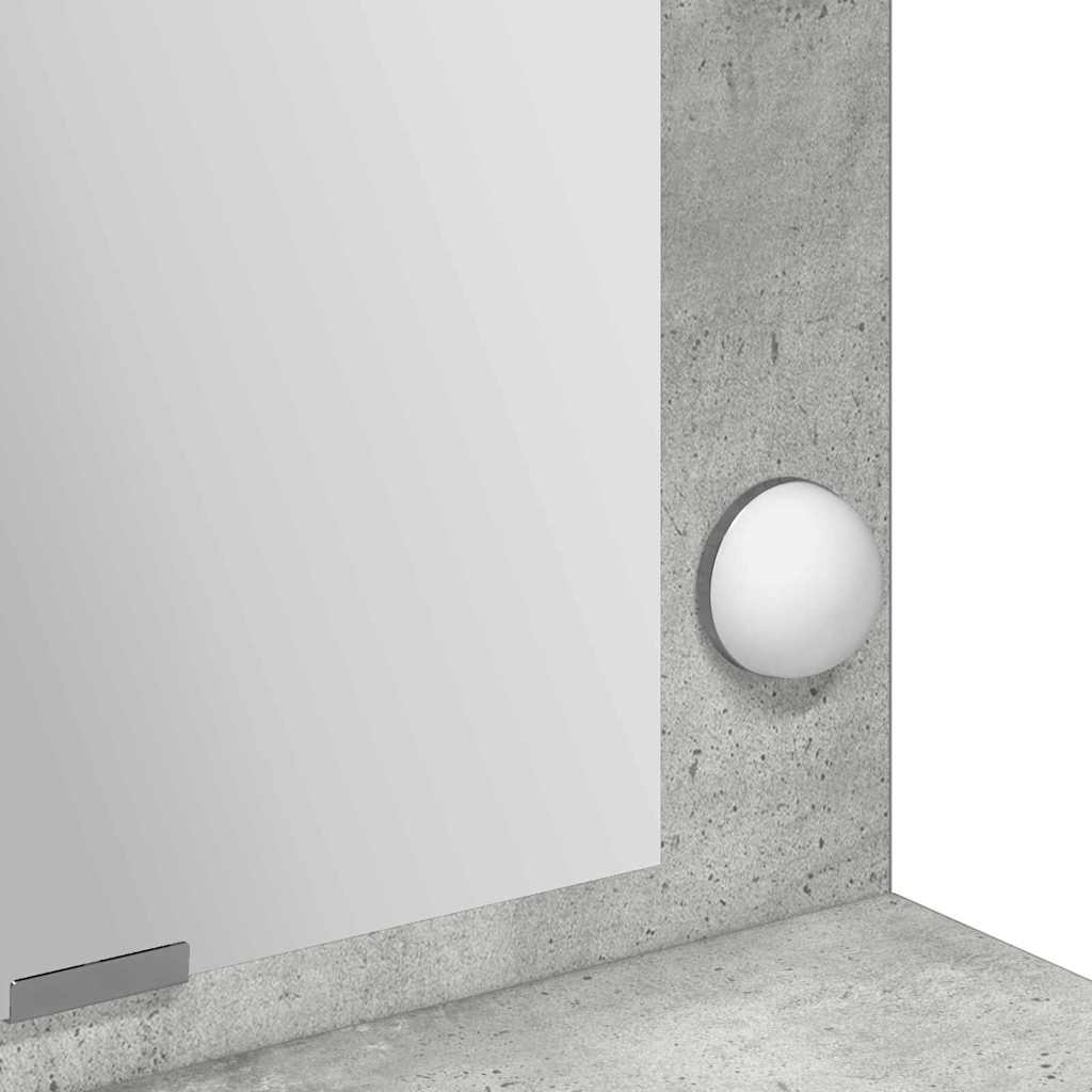 Klædeskab med hylde Beton Grå 100 x 41 x 135 cm Konstrueret træ
