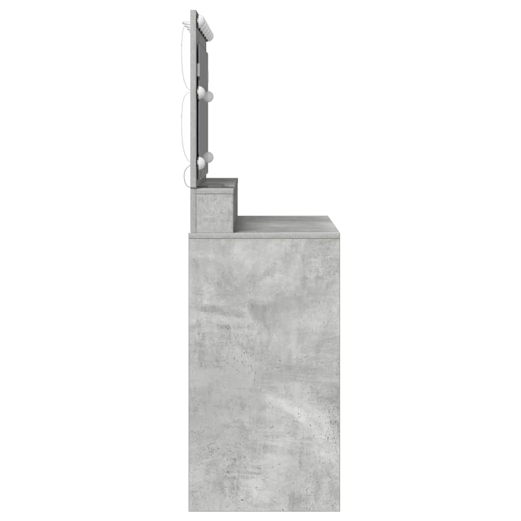 Klædeskab med hylde Beton Grå 100 x 41 x 135 cm Konstrueret træ