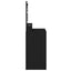 Klædeskab med hylde Sort eg 75,5 x 41 x 135 cm Konstrueret træ