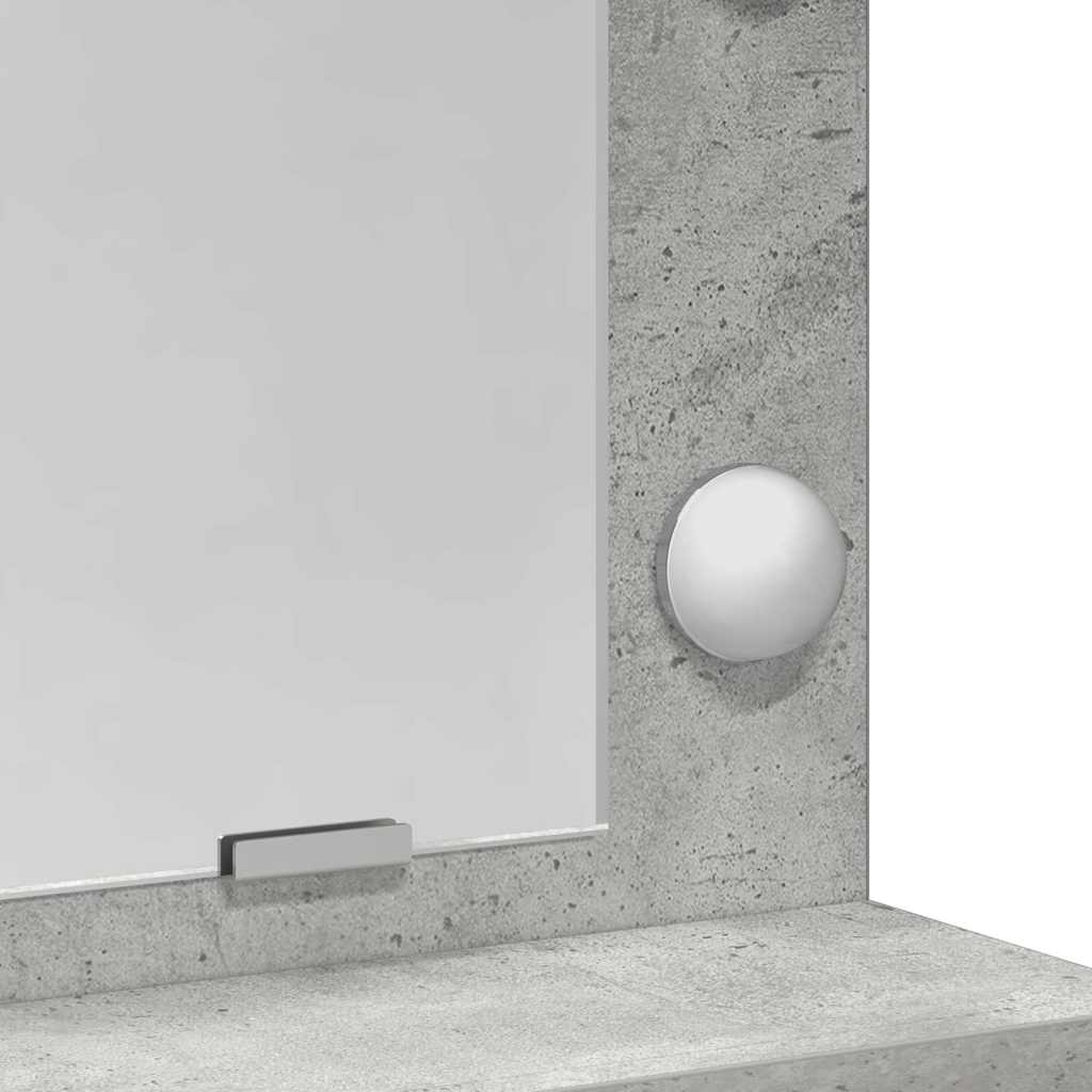 Klædeskab Beton Grå 78,5 x 41 x 135 cm Konstrueret træ
