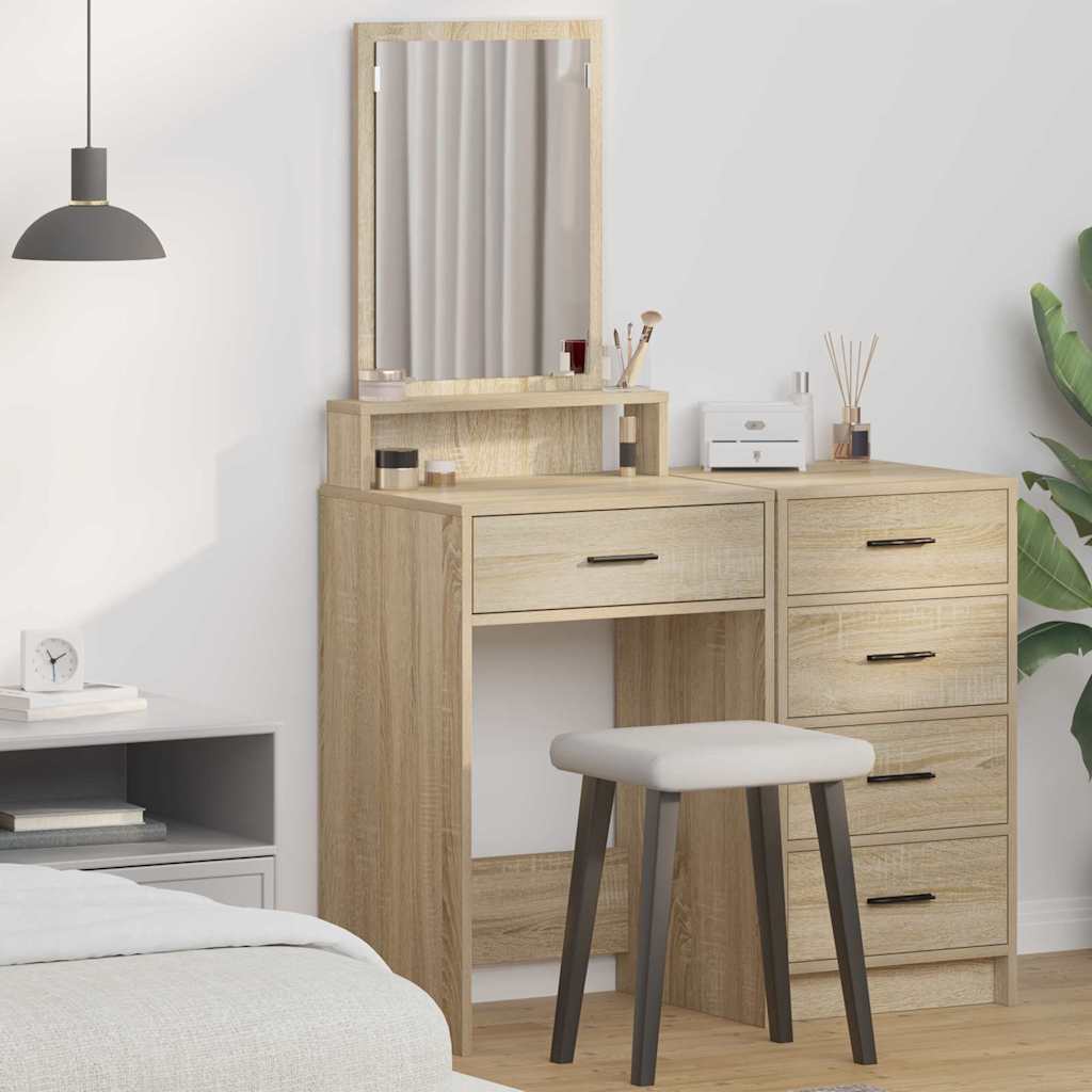 Klædeskab med skuffe Sonoma eg 50 x 41 x 140 cm Konstrueret træ