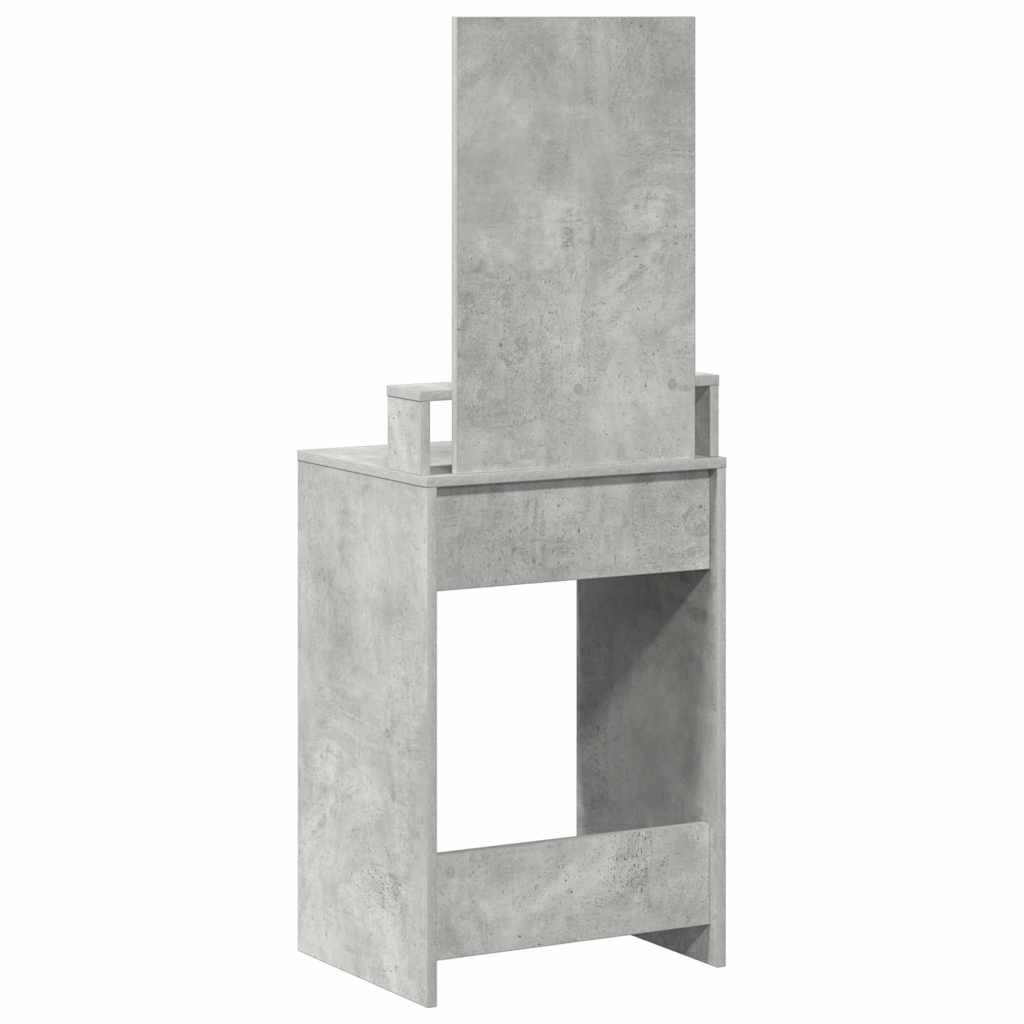 Klædeskab med skuffe Beton Grå 50 x 41 x 140 cm Konstrueret træ