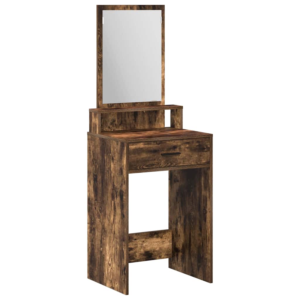 Klædeskab med skuffe Røget eg 50 x 41 x 140 cm Konstrueret træ