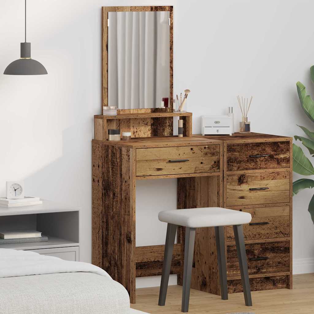 Klædeskab Gammelt træ 50 x 41 x 140 cm Konstrueret træ billede