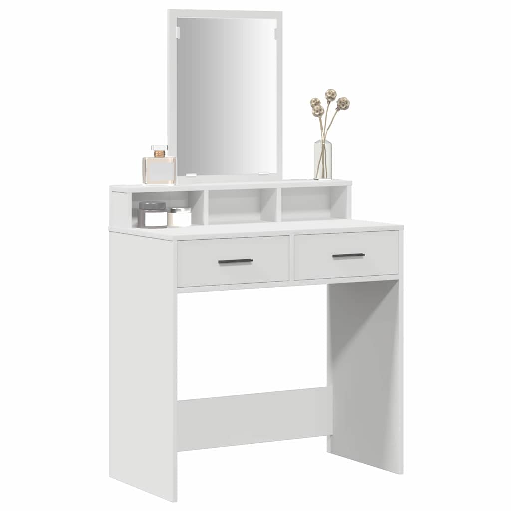 Klædeskab med skuffe Hvid 79 x 41 x 140 cm Konstrueret træ