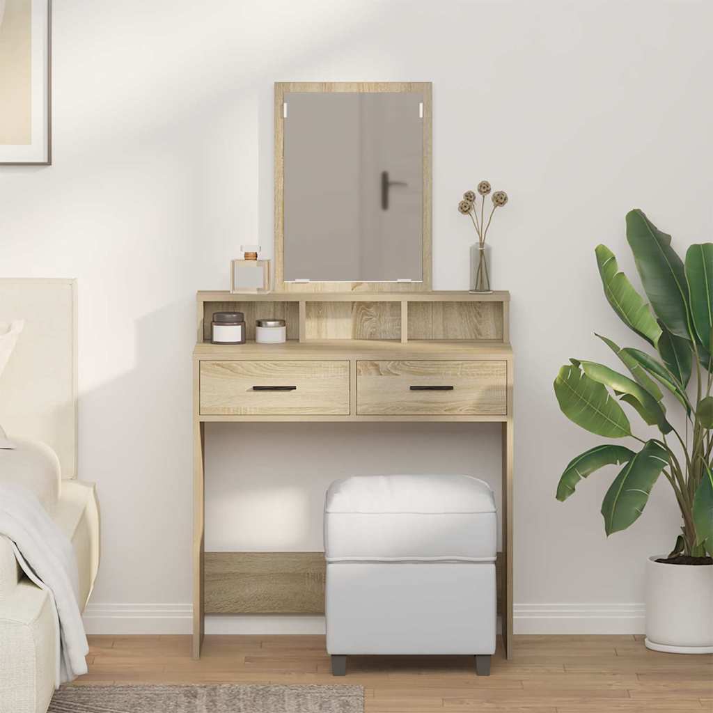 Klædeskab med skuffe Sonoma eg 79 x 41 x 140 cm Konstrueret træ