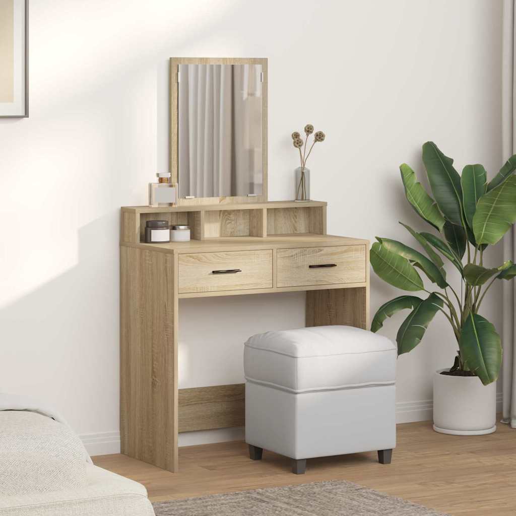 Klædeskab med skuffe Sonoma eg 79 x 41 x 140 cm Konstrueret træ