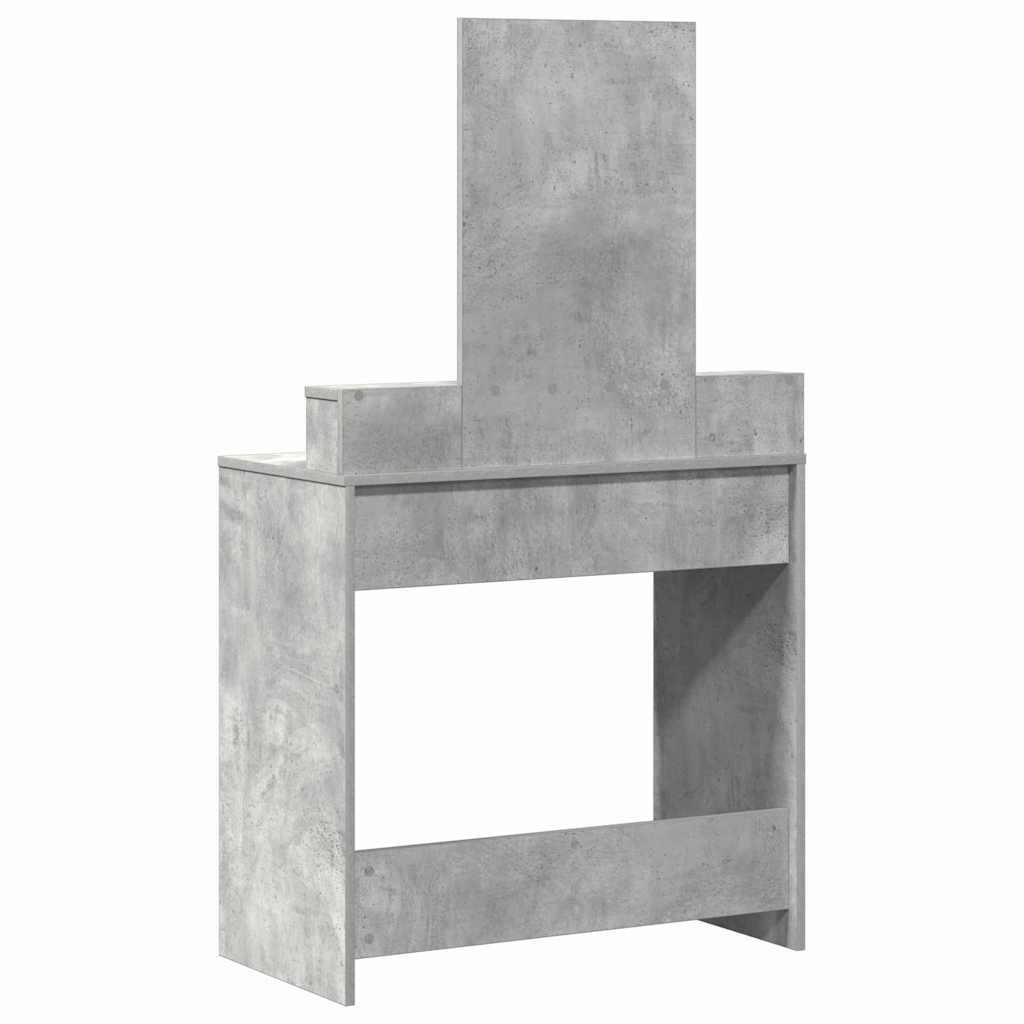 Klædeskab med skuffe Beton Grå 79 x 41 x 140 cm Konstrueret træ