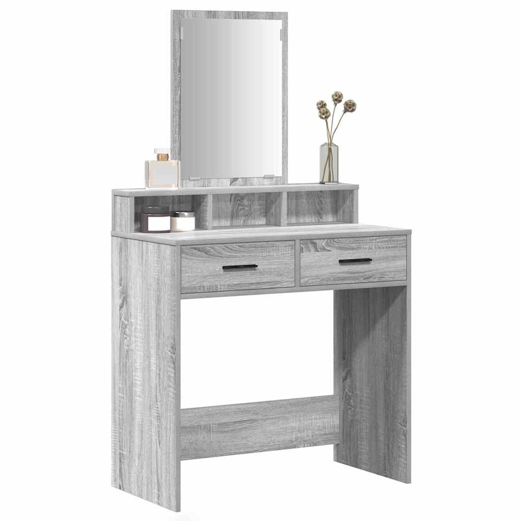 Klædeskab med hylde Grå Sonoma 79 x 41 x 140 cm Konstrueret træ