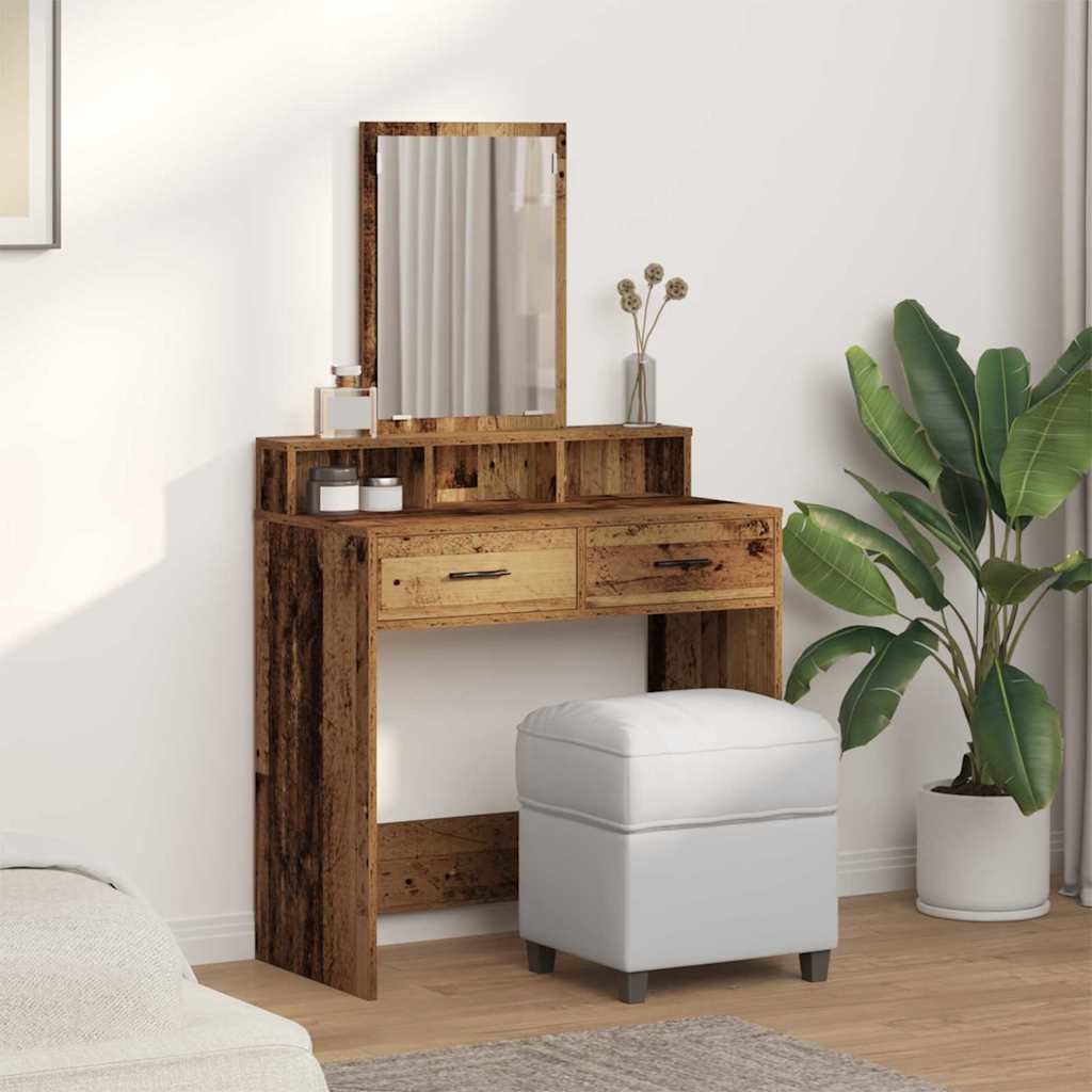 Klædeskab Gammelt træ 79 x 41 x 140 cm Konstrueret træ