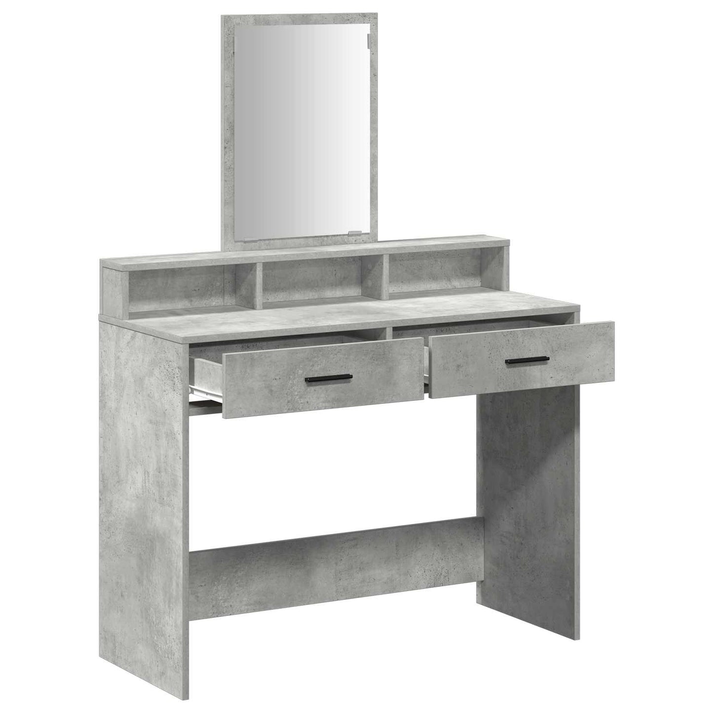 Klædeskab med hylde Beton Grå 100 x 41 x 140 cm Konstrueret træ
