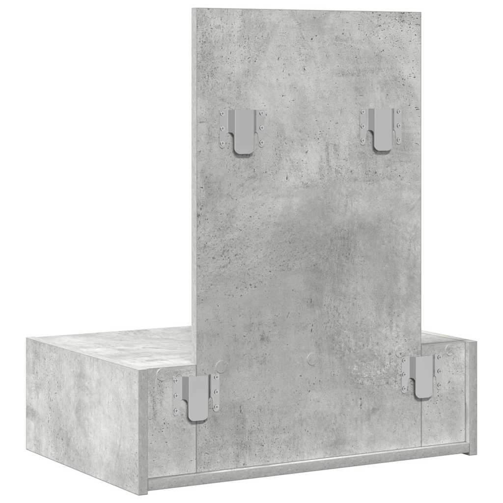 Klædeskab med skuffe Grå 60 x 40 x 70 cm Konstrueret træ