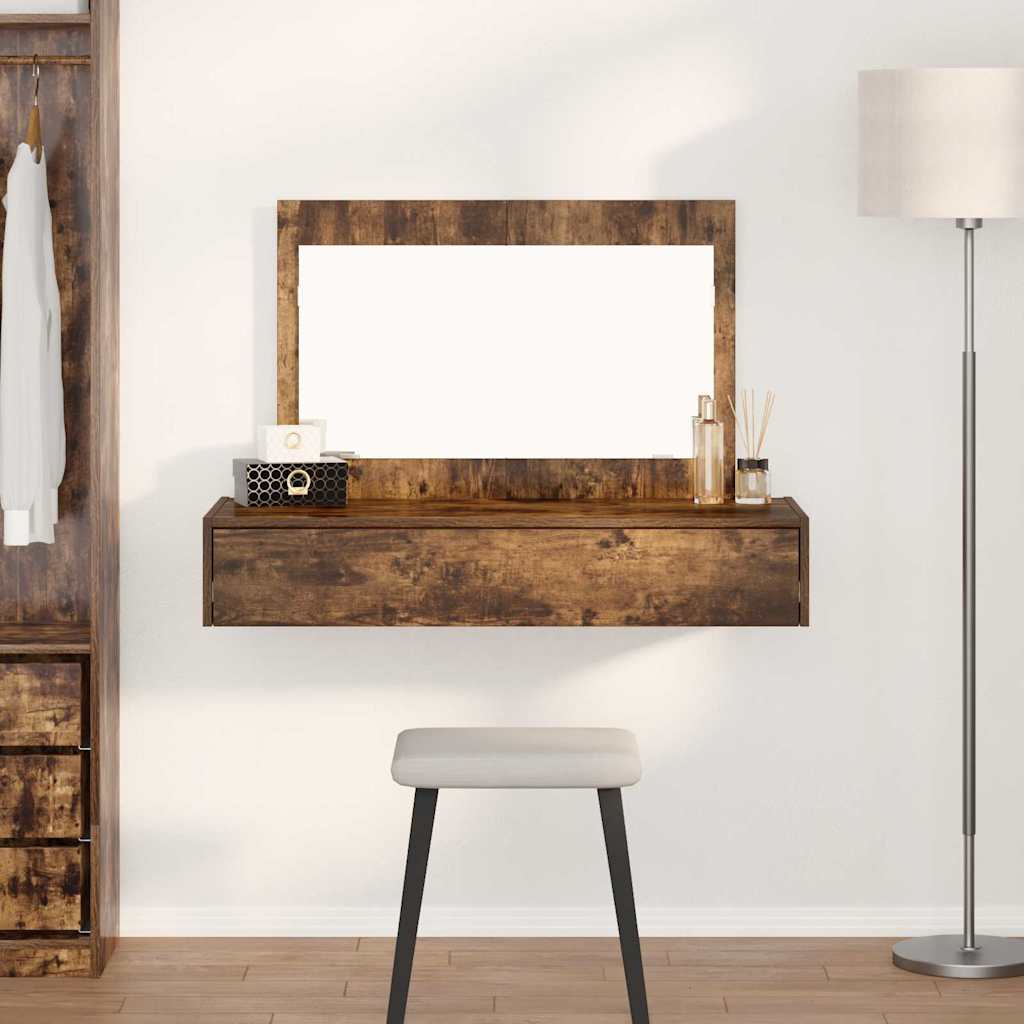 Klædeskab med skuffe Brun 100 x 40 x 70 cm Konstrueret træ billede