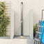 Udendørs Solbruser Sort 217 cm PVC og Aluminium