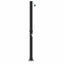 Udendørs Solbruser Sort 217 cm PVC og Aluminium