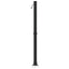 Udendørs Solbruser Sort 217 cm PVC og Aluminium