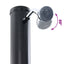 Udendørs Solbruser Sort 217 cm PVC og Aluminium