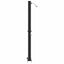 Udendørs Solbruser Sort 217 cm PVC og Aluminium
