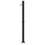 Udendørs Solbruser Sort 217 cm PVC og Aluminium