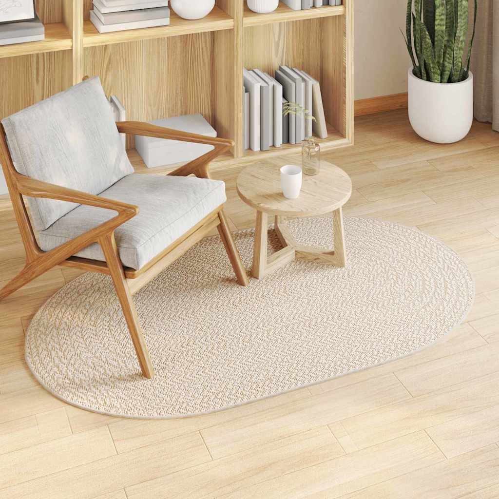 Tæppe ZIZUR Cremefarvet 150 x 80 cm Polypropylen