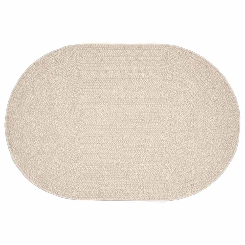Tæppe ZIZUR Cremefarvet 230 x 160 cm Polypropylen