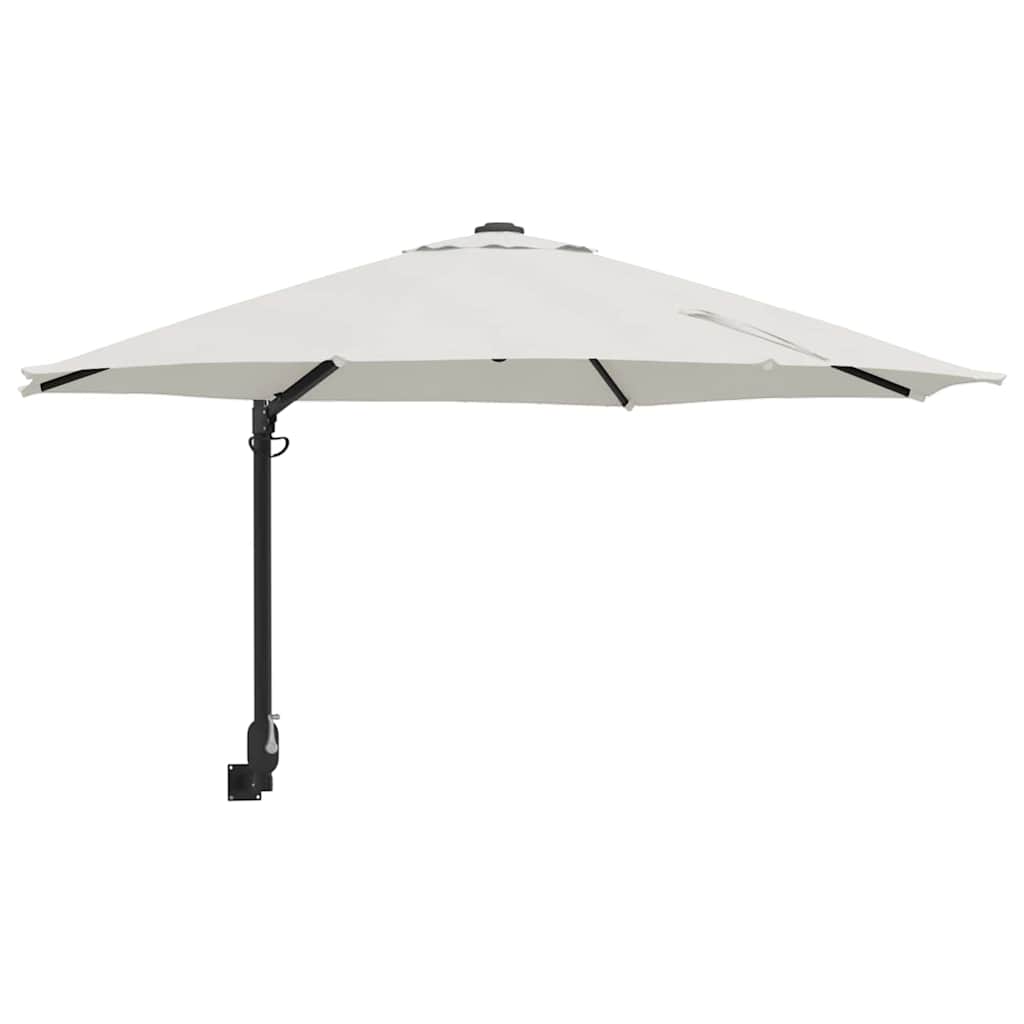 Havesol 248 x 248 x 148 cm Polyester og Stål Sandfarvet