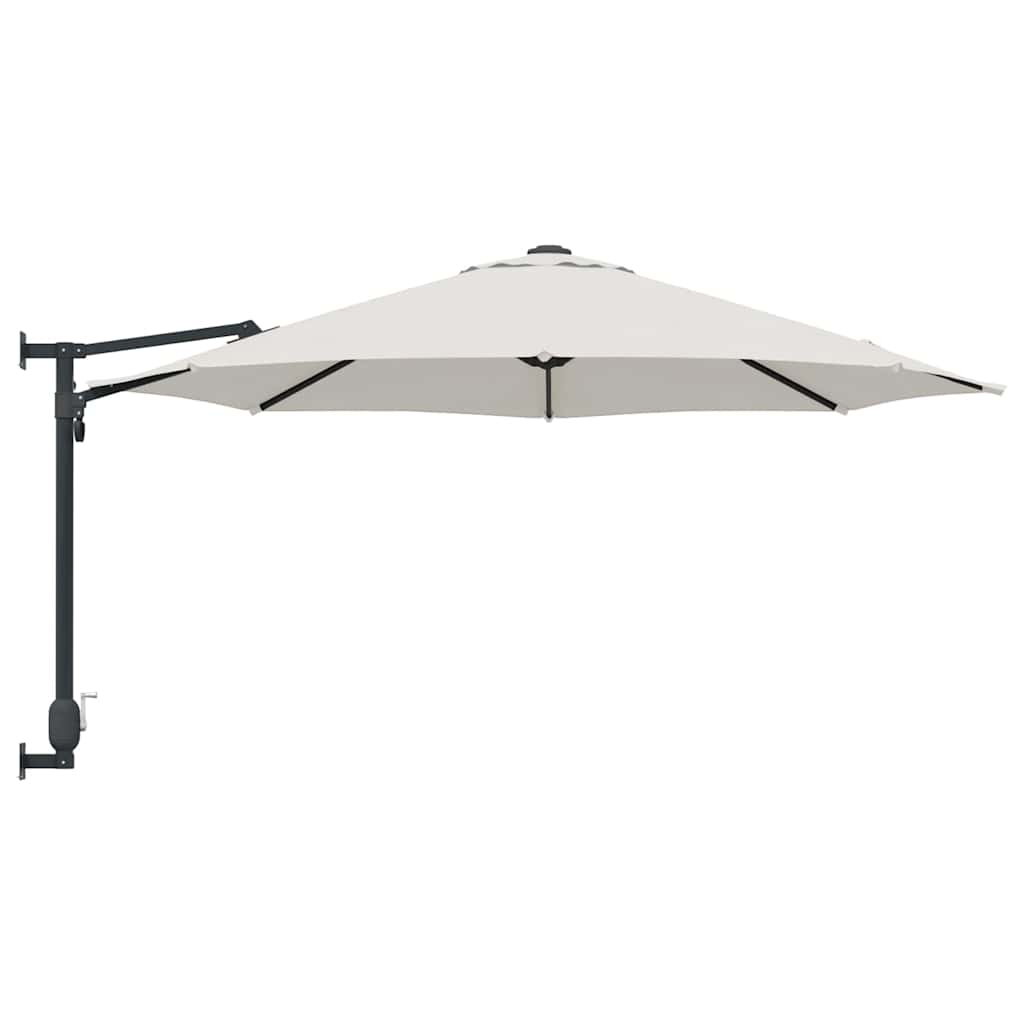Havesol 248 x 248 x 148 cm Polyester og Stål Sandfarvet